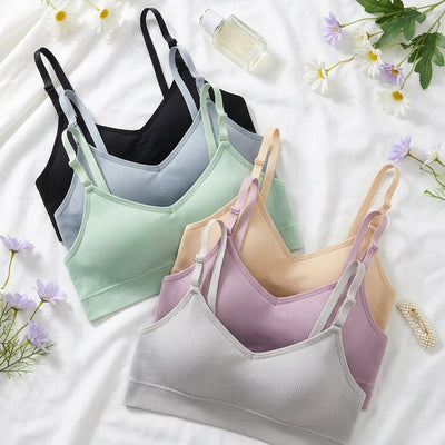 Ribbed Seamless Bralette | Wireless Comfort Bra