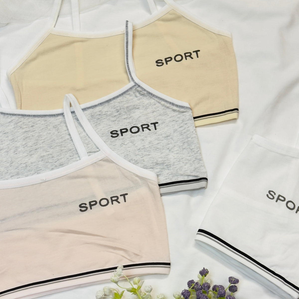 Sport Written Thin Strap Biddie