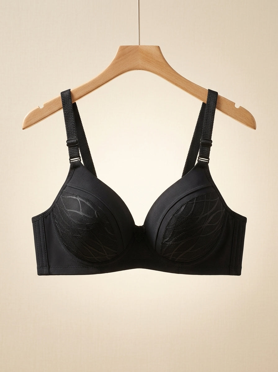 Leaf-Pattern Padded Bra | Everyday Comfort Support