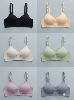 Ribbed Seamless Bralette | Wireless Comfort Bra