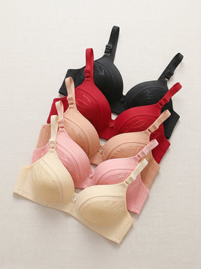 Leaf-Pattern Padded Bra | Everyday Comfort Support