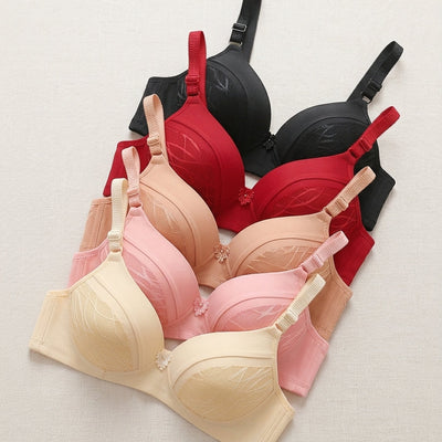 Leaf-Pattern Padded Bra | Everyday Comfort Support