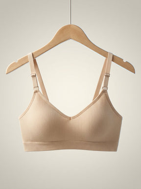 Ribbed Seamless Bralette | Wireless Comfort Bra