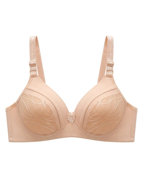 Leaf-Pattern Padded Bra | Everyday Comfort Support