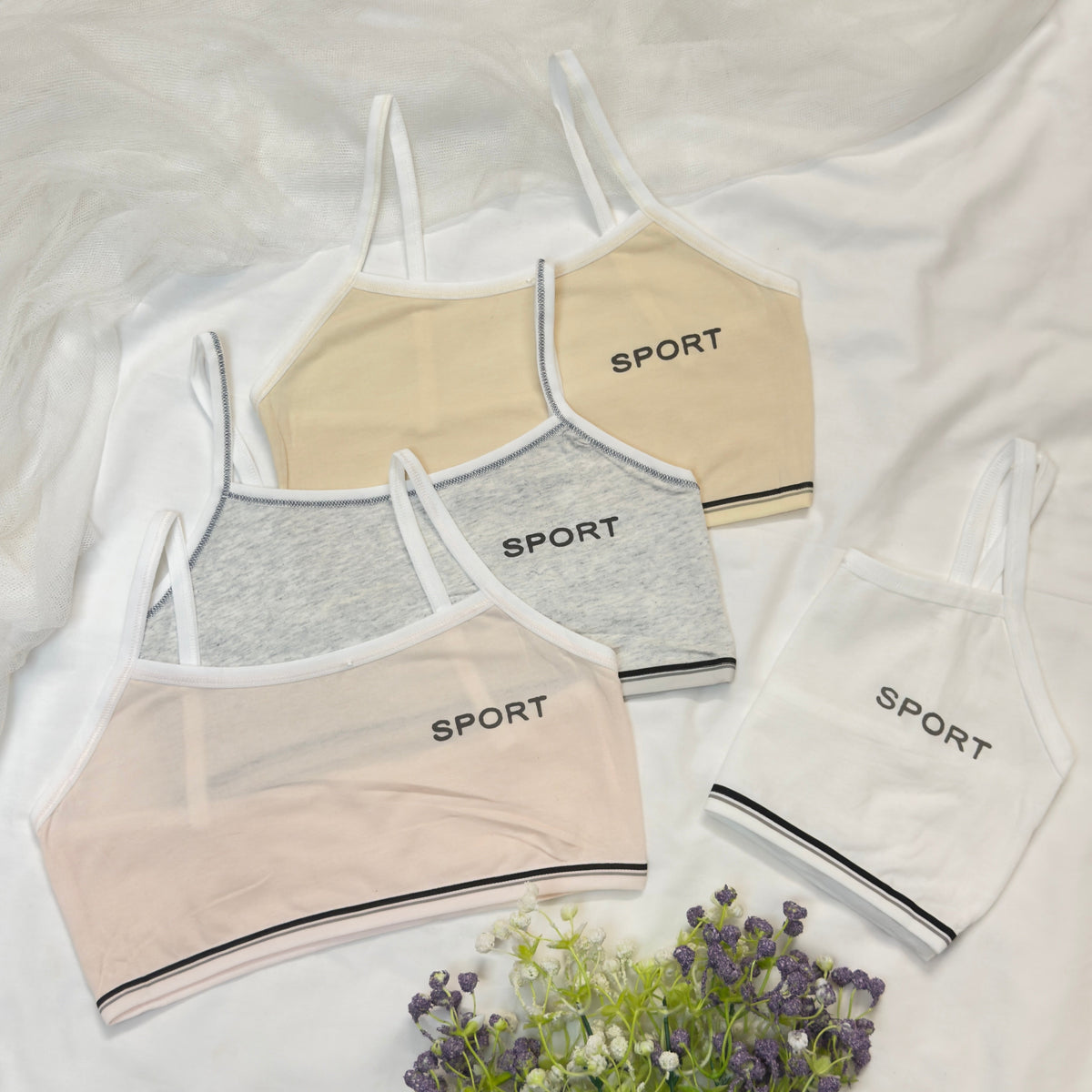 Sport Written Thin Strap Biddie