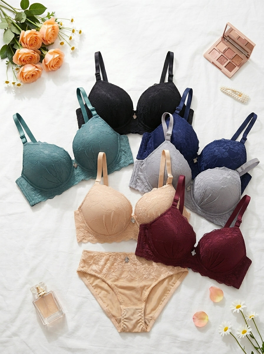 Lace Push-Up Bra & Panty Set | Premium Lingerie Set
