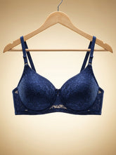 Floral Lace Full Coverage Bra | Soft Daily Comfort