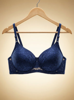 Floral Lace Full Coverage Bra | Soft Daily Comfort